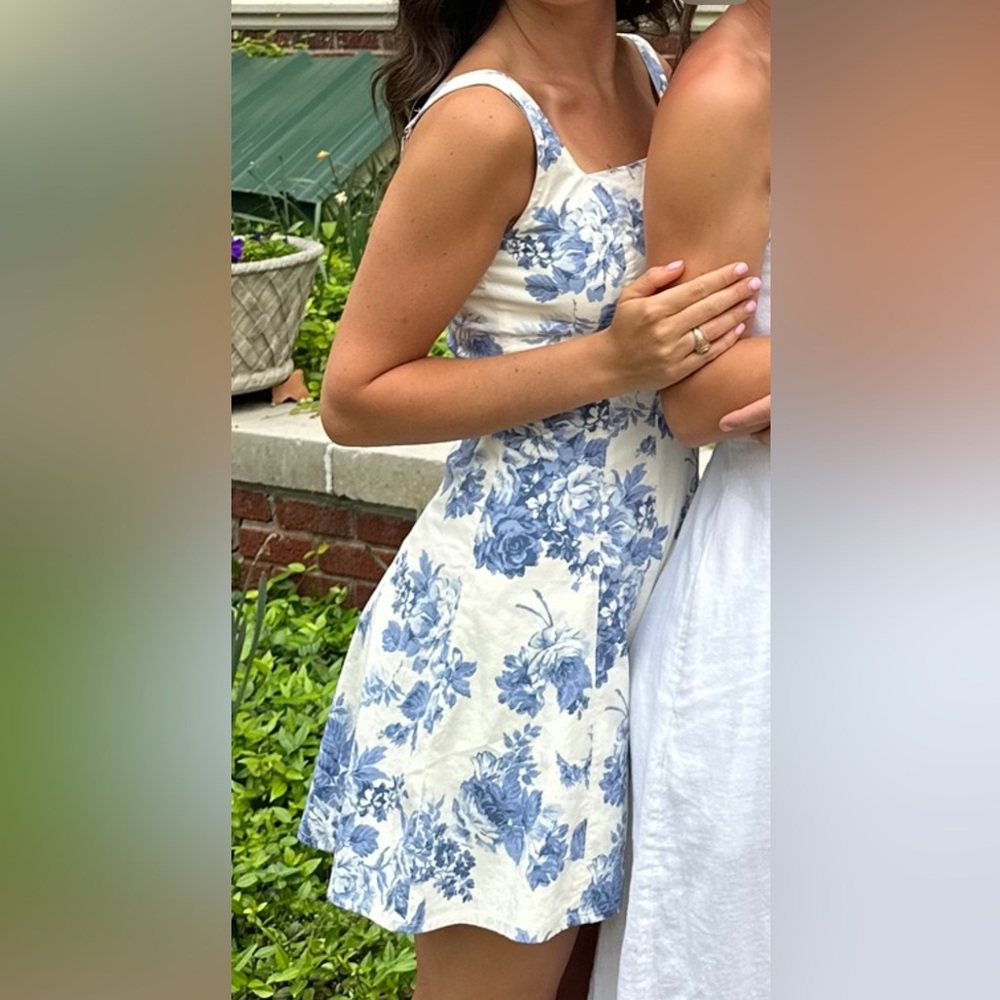 Abercrombie Blue and White Dress